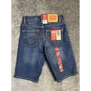 Levis 511 Reg Youth Boys Denim‎ Jean Shorts Adjustable Stretch Waist NWT Size 8